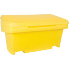 Aurora Tools Heavy-Duty Outdoor Salt and Sand Storage Container - Yellow - 24" H x 48" W x 24" D - 10 cu ft-Thick-walled, durable polyethylene construction