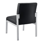 TygerClaw Low Back Guest Chair with All Day Comfort Seat-Clean black and silver design complements any office or home decor