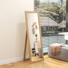 HOMCOM Full Length Mirror - 20.1" W x 57.9" H - Oak-Colour: Oak 