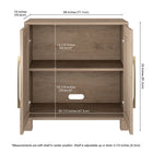Hudson&Canal Chabot 28"W Accent Cabinet - Antiqued Grey Oak-8