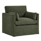 Modway Wellfleet Slipcovered Linen-Blend Armchair - Sage-Slipcovered Accent Chair