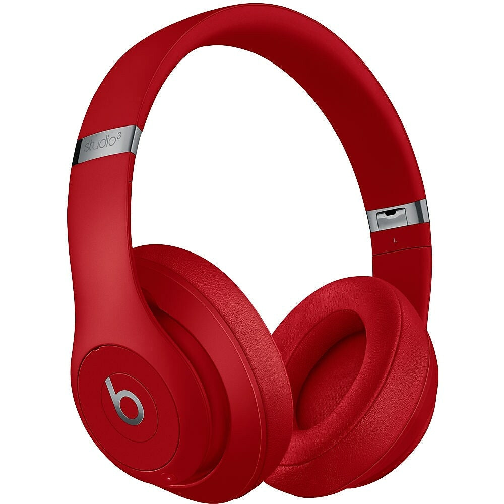 Beats by Dre Studio3 Wireless Over Ear Headphones - Red | staples.ca