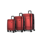 Bugatti 3-Piece Hardside Luggage Set - ABS - Red-Made of lightweight and resistant, 100% recycled plastic (PET)