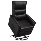 Brassex Levo Recliner Lift Chair - Black-Rich fabric cover