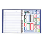 Blueline - NotePro Hardcover Twin-Wire Notebook - 10-3/4" x 8-1/2" - Indigo Blue-Eco-conscious notebook crafted from 50% post-consumer recycled paper