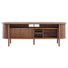 Modway Cadence 71" Curved TV Stand - Walnut-7