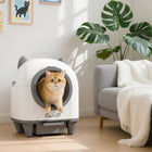 PawHut Automatic Cat Litter Box with App Control-Automatic cat litter box scoops and sifts for hands-free care 