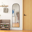 HOMCOM Full Length Mirror - 19.7" W x 63.6" H - Black-No assembly needed, convenient and ready to use immediately 