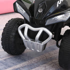 Aosom Kids Sliding Ride-On 4 Wheel ATV - Black-Colour: Black 
