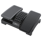 Mount-It! Dual Pedal Ergonomic Footrest - Black-Elevate your feet for improved posture