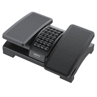 Mount-It! Dual Pedal Ergonomic Footrest - Black-Elevate your feet for improved posture