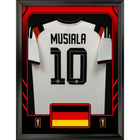 Frameworth Official FIFA World Cup 2026 Germany Jamal Musiala Framed Replica Jersey - 25.75" x 33.75"-Officially licensed FIFA World Cup 2026 framed replica jersey display featuring Jamal Musiala.