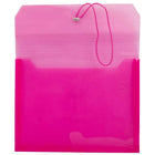 JAM Paper Plastic Envelopes with 2.63 Expansion, Elastic Closure, Letter Booklet, 9.75x13, Fuchsia Pink, 12 Pack (218E25fug)-5