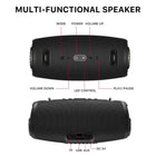 MyBat Pro Vibebuddy Plus Portable Bluetooth Wireless Speaker - Black-Supports TF cards and USB flash drives for offline playback