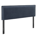 Modway Camille Upholstered Linen Blend King Size Headboard - Denim-Woven Linen Blend
