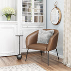 Zuo Quinten Accent Chair - Vintage Brown-Chair Weight Capacity: Supports up to 330 lb