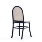 Manhattan Comfort Paragon 17.52" Industry Chic Dining Chair - Black and Grey - Set of 4-18.9" L x 22" W x 35.43" H