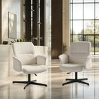 Homy Casa Adjustable Height Fabric Office Chair with Armrest-Beige-Easy Assembly: The chair comes with straightforward assembly instructions, allowing you to set it up quickly and effortlessly.
