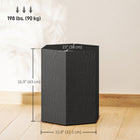 HOMCOM Concrete Finish Side Table - Black-Painted surfaces can be easily wiped clean