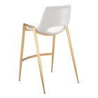 Zuo Desi Counter Stool - White/Gold - Set of 2-7