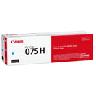 Canon 075H Genuine Toner Cartridge - High Yield - Cyan-High-capacity toner options help you printing longer, which helps limit replacements