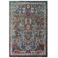 Modway Tribute Every Distressed Vintage Floral Area Rug - 8 ft W x 10 ft L - Multicolored-Distressed Vintage Floral Area Rug