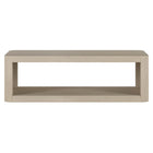 Hudson&Canal Kellan 47"W Rectangular Coffee Table - Alder White-Table is made of high-quality and durable MDF materials