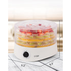 Commercial Chef Food Dehydrator with Adjustable Thermostat - White-Adjustable thermostat range from 104˚F – 158˚F makes different foods dry at proper temperature