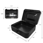 Royal Sovereign MCBC-1900 Extra Large Size Combination Lock Cash Box with Removable Tray-Made from durable solid steel construction to protect against careless and rough treatment.