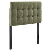 Modway Lily Upholstered Twin Size Headboard - Leaf-Chenille Fabric Upholstery