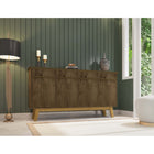 Manhattan Comfort Yonkers 62.99" Mid-Century Modern Sideboard - Rustic Brown-Recommended for up to a 60" TV