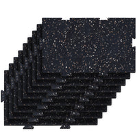 Edgewood IN2FIT Interlocking Impact and Sound Absorbing Fitness Tile - 16.6" x 23.5" - Latte - 9 Pack-Perfect for home exercise rooms, home gyms, rec rooms