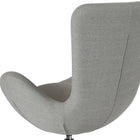 Flash Furniture Egg Series Side Reception Chair - Light Grey Fabric-Lumbar Pillow