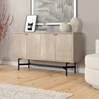Hudson&Canal Richmond 58"W Buffet Table - Alder White-Features easy assembly