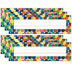 Carson Dellosa Education Eric Carle Dots Desk Nameplates - 36 Per Pack - 6 Packs-Ideal for desk or cubby assignments, labels, work recognition, bookmarks and more