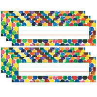 Carson Dellosa Education Eric Carle Dots Desk Nameplates - 36 Per Pack - 6 Packs-Ideal for desk or cubby assignments, labels, work recognition, bookmarks and more