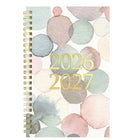 Blueline 13 Months Weekly/Monthly Academic Planner - July to July - 8" H x 5" W - Splash Design - English-Gold twin-wire binding, thick poly cover