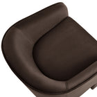 Modway Greer Performance Velvet Upholstered Accent Armchair - Chocolate Brown-8