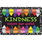 Ashley Productions The Original Fun Mat Welcome Mat - 15.5" x 23.5" - Kindness Colours World-Measurement & Design: The Kindness Colours World Mat measures 15.5" x 23.5".