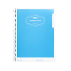 Hilroy 1 Subject Poly Cover Notebook with Pocket, 10-1/2" H x 8" W - Assorted Colours-100 ruled pages
