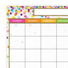 Ashley Productions Smart Poly PosterMat Pals Space Savers - 13" x 9-1/2" - Calendar Confetti Style - 10 Pack-Water-resistant, no lamination required