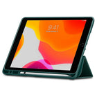 Spigen Urban Fit Folio Case for 10.2" iPad (7th, 8th & 9th Generation) - Midnight Green-Keep your iPad safe and looking good at the same time