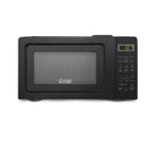 Commercial Chef 0.7 cu. ft. 700W Countertop Microwave - Black-Digital Controls: Heat up food from 99 seconds to 99 minutes with an easy-to-operate digital display with led lighting. This countertop microwave includes an accurate timer signal when complete.