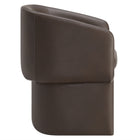 Modway Verity Barrel Back Vegan Leather Dining Chair - Espresso-Arrives Fully Assembled