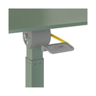 Seville Classics 25.6" W airLIFT Pneumatic Tilting Mobile Desk Cart - Sage Green-Designed to save space and fit seamlessly in any place