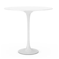 Plata Import 20.5 MDF Round Side Table - White-Versatile and stylish piece that perfectly complements any contemporary space