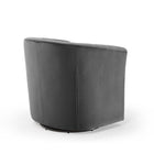 Modway Prospect Tufted Performance Velvet Swivel Armchair - Charcoal-No Assembly Required