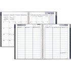 AT-A-GLANCE 2026 Traditional Weekly/Monthly Planner - 11" H x 8-1/2" W - Grey - Bilingual-Durable 2-piece poly cover in dark grey