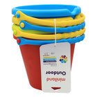 Miniland Buckets 4-Piece Set-Comes in 4 bright colours: yellow, red, blue and green