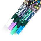 Pentel Wet Erase Chalk Marker for Glass Surfaces - Small Chisel Tip - Assorted Colours (White, Green, Blue, Violet)-Customize plastic containers for easy storage labelling